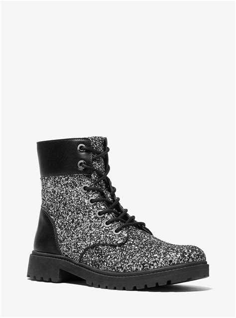 michael kors glitter combat boots|Michael Kors cowboy boots.